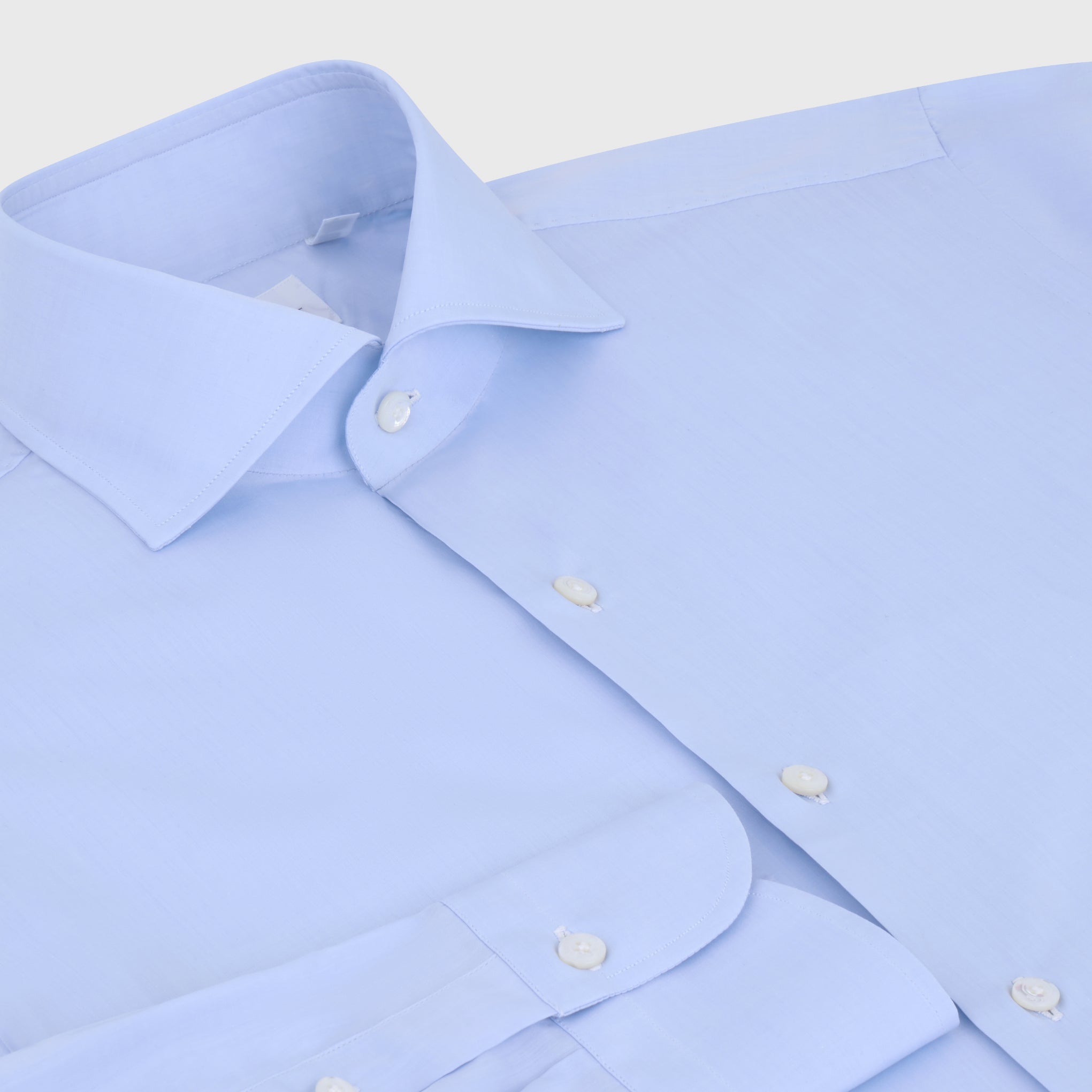 Dress shirt Napoli 170 a due classic collar Light blue or white
