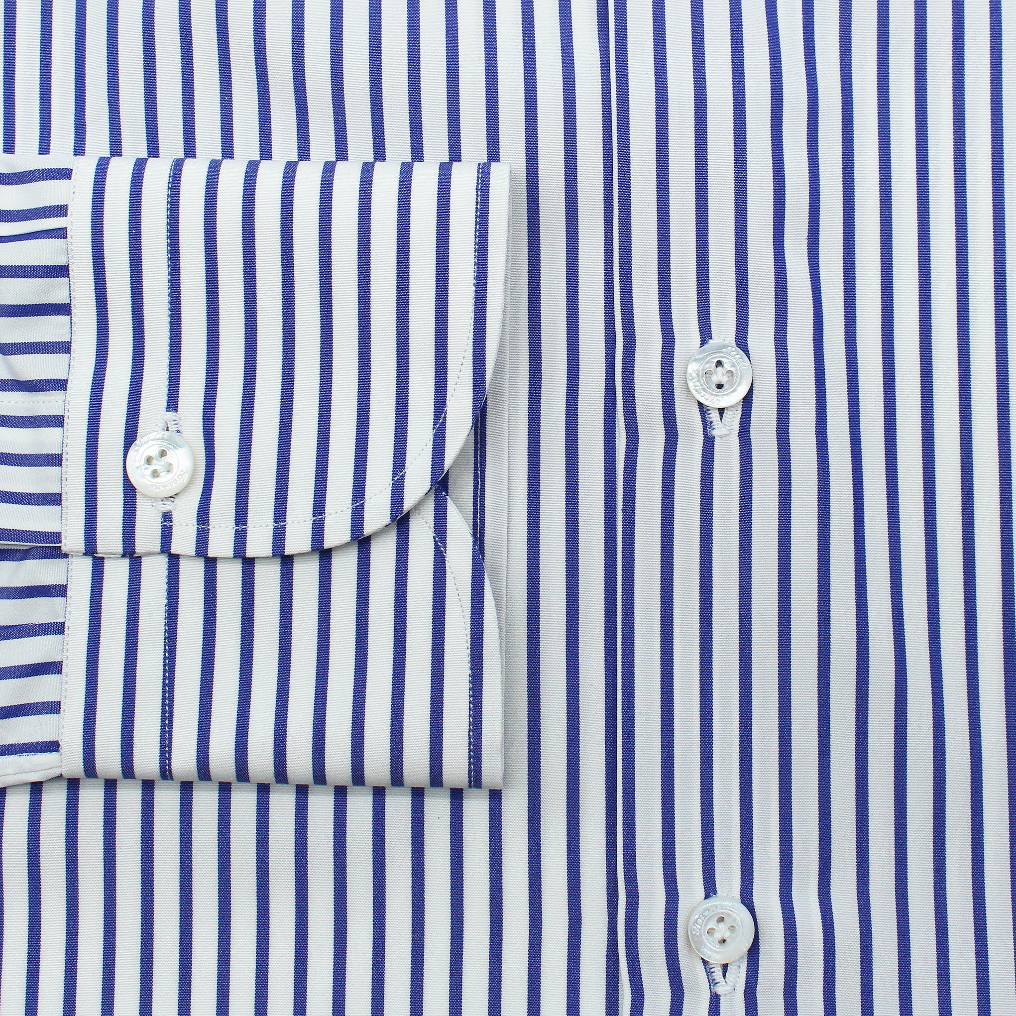 Napoli shirt regular fit cotton poplin stripe 120/2 Eduardo collar