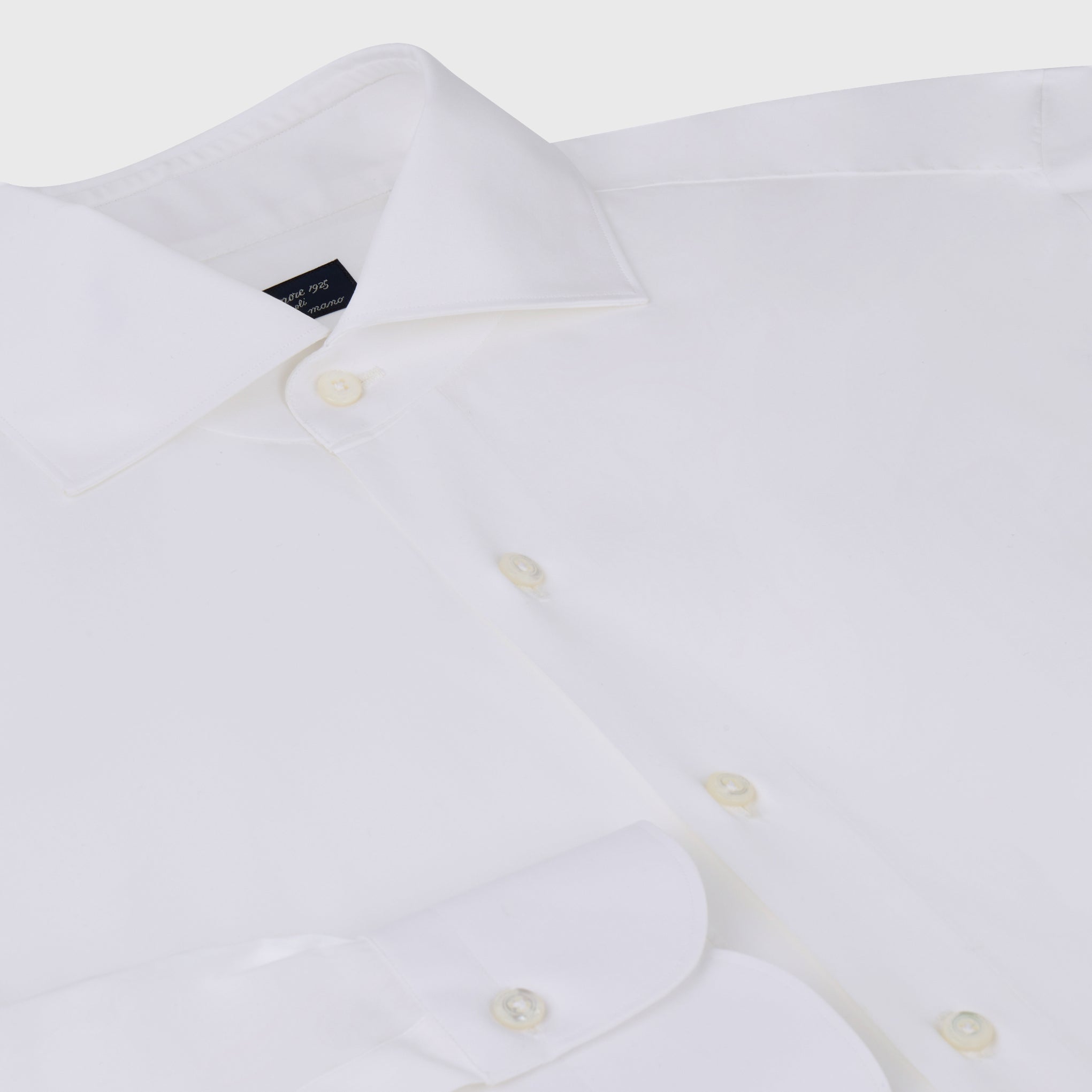 Napoli classic regular fit shirt in 120/2 white cotton