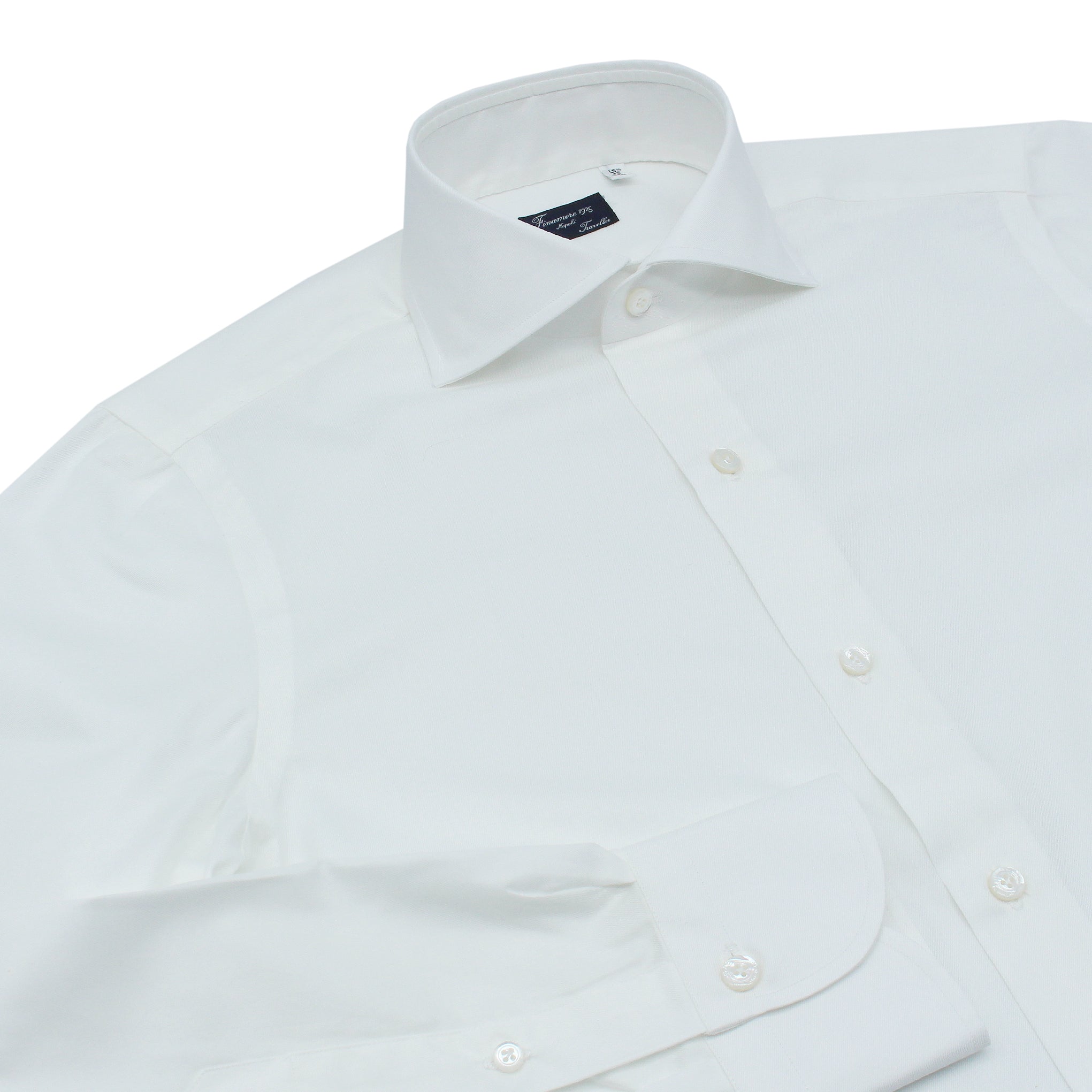 Classic regular fit Traveller shirt in cotton twill Easy to iron