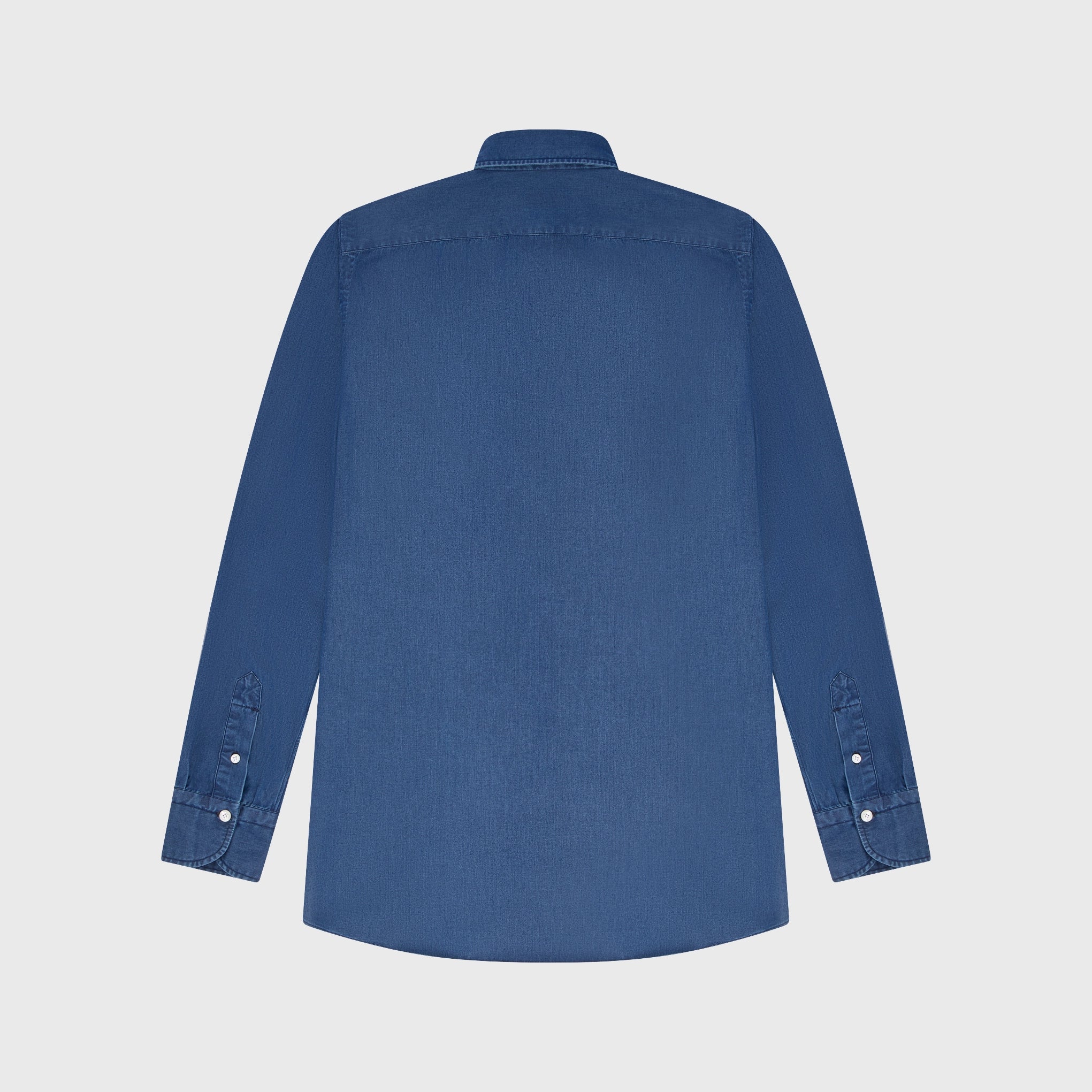 Napoli classic shirt regular fit in denim bleach and stone