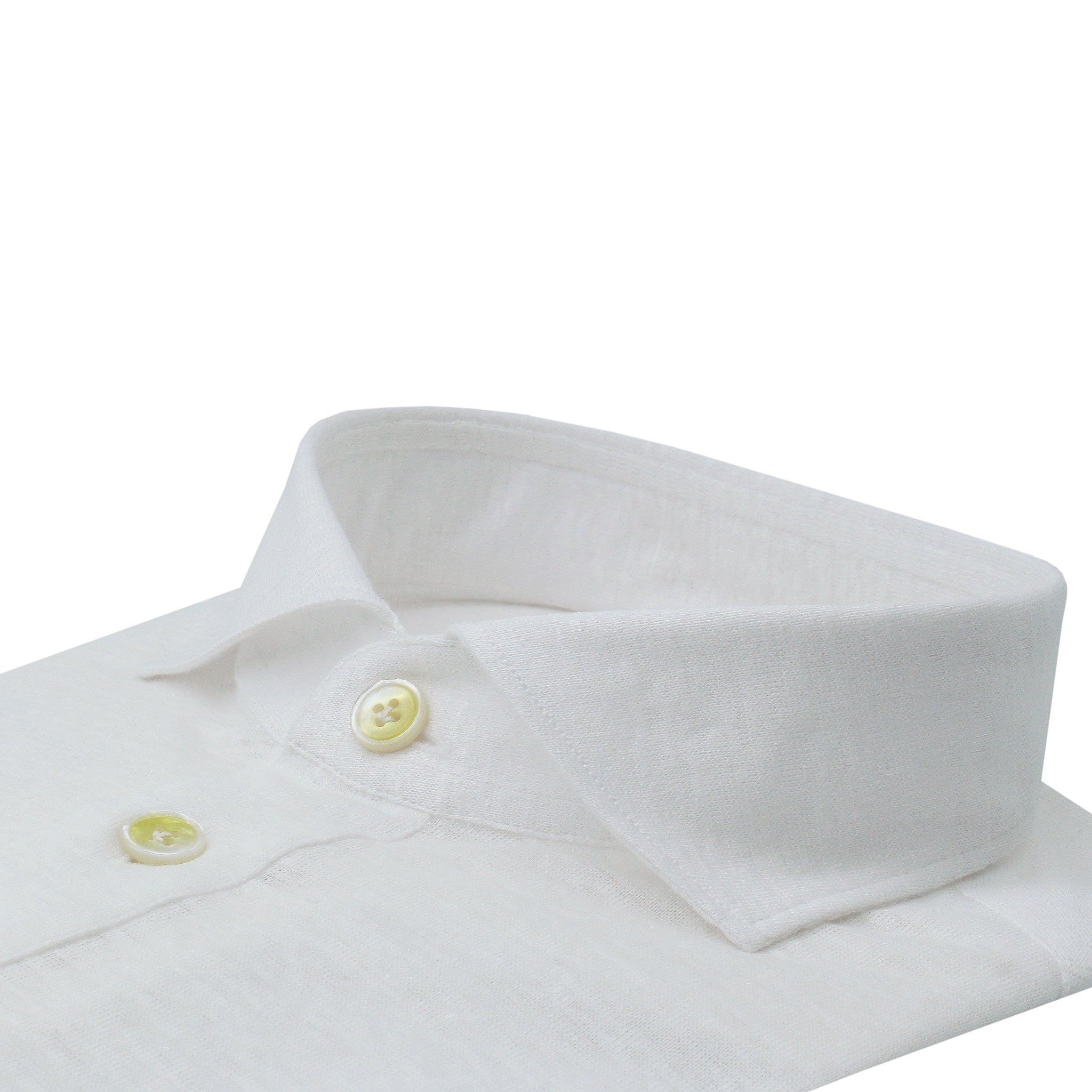 Orlando slim white cotton jersey polo shirt