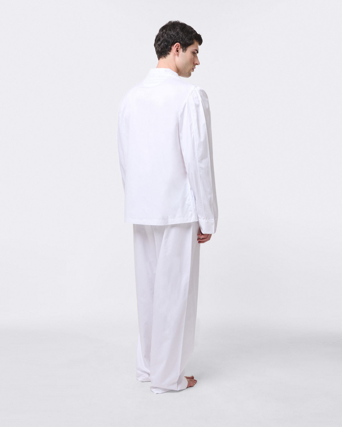 Ponente pajamas by Finamore in white Sea Island cotton