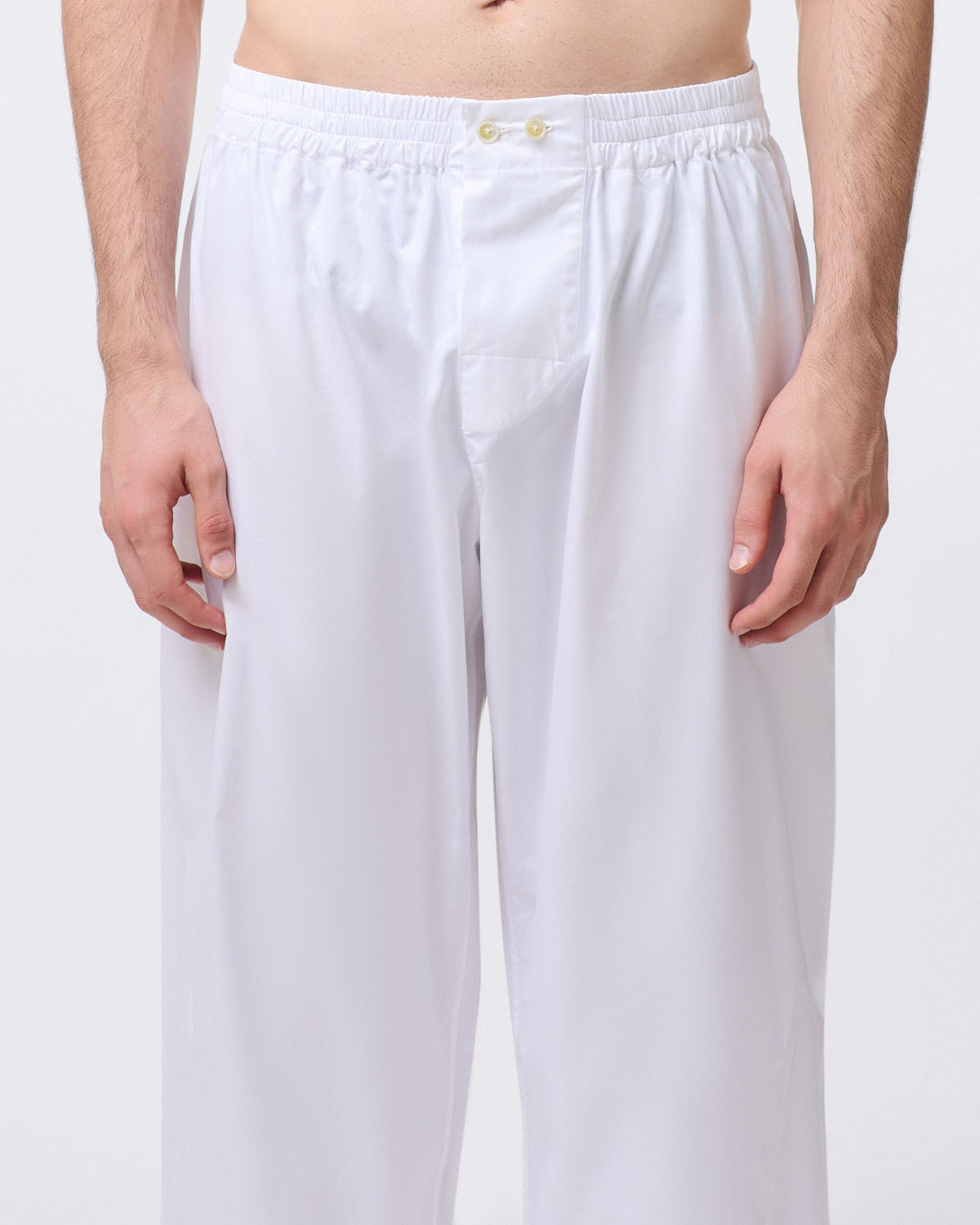 Ponente pajamas by Finamore in white Sea Island cotton