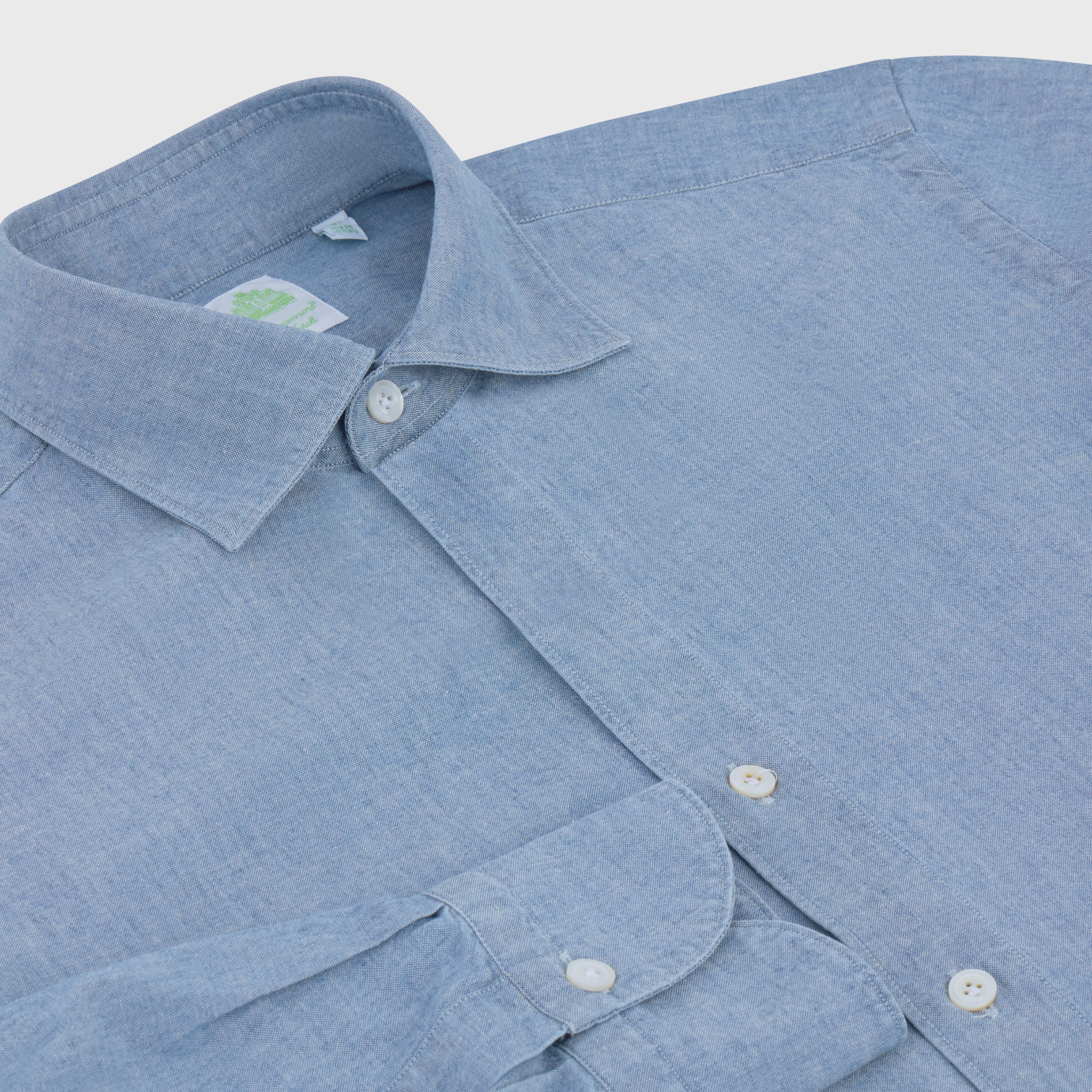 Tokyo slim sport shirt in original chambray denim fabric