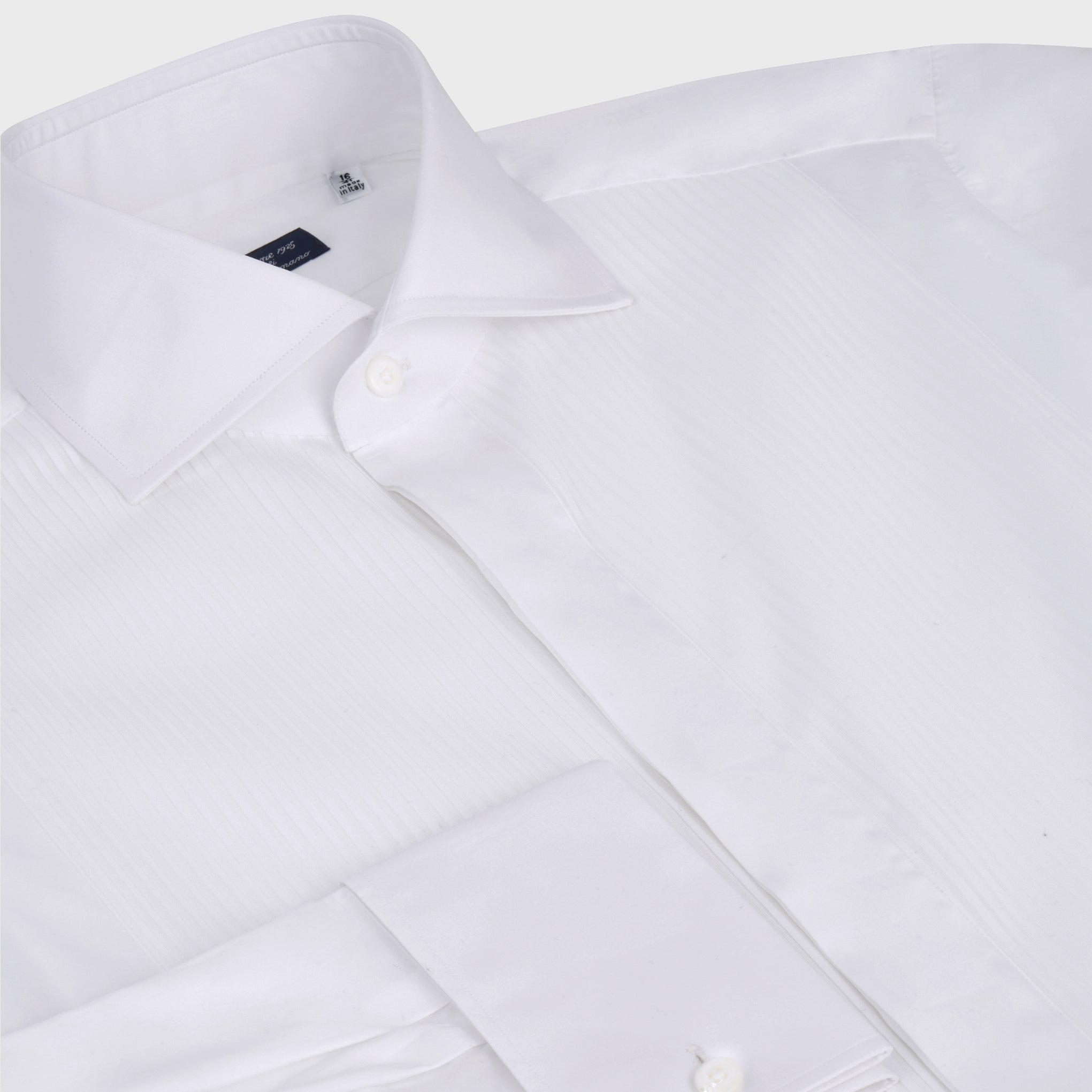Napoli Classic Tuxedo shirt with cufflink and striped bib
