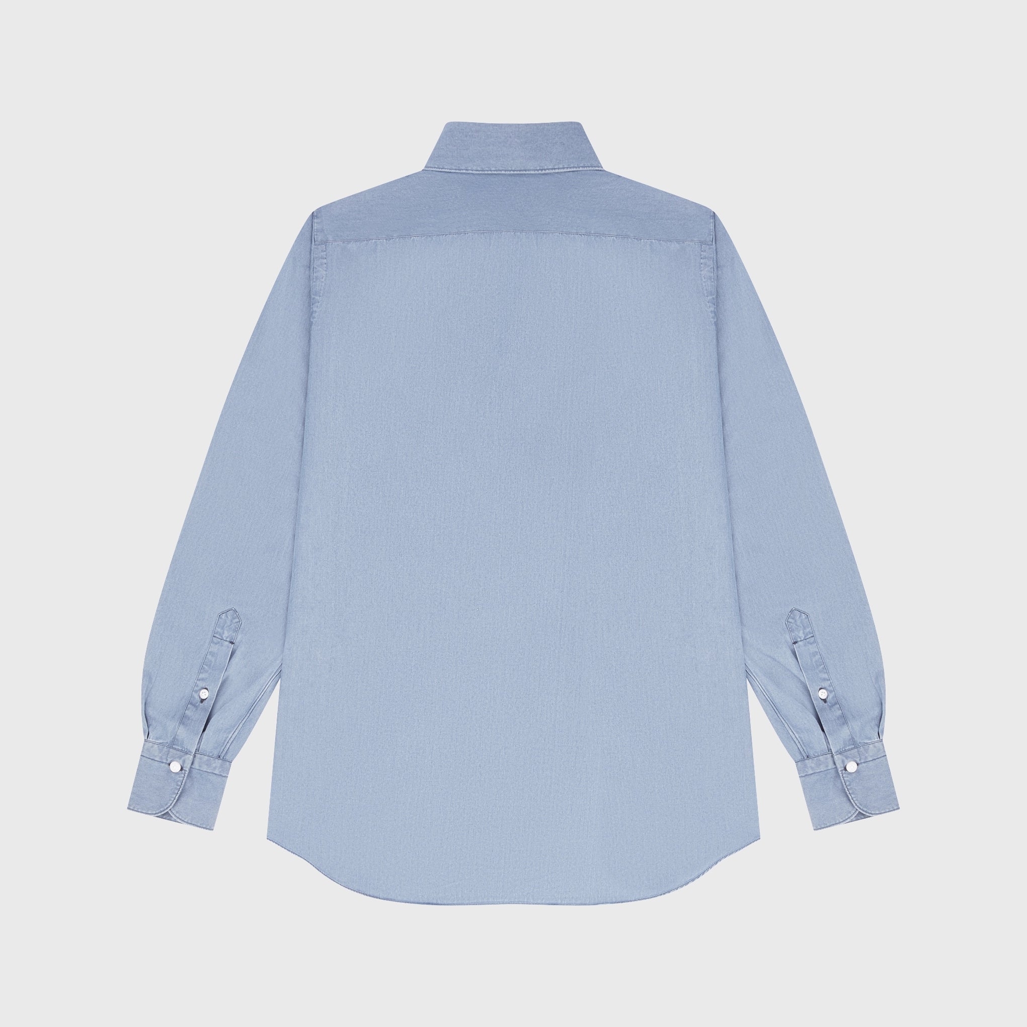 Napoli shirt regular classic fit cotton denim super bleach