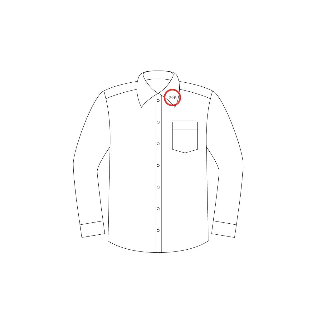 MONOGRAM ON THE SHIRT